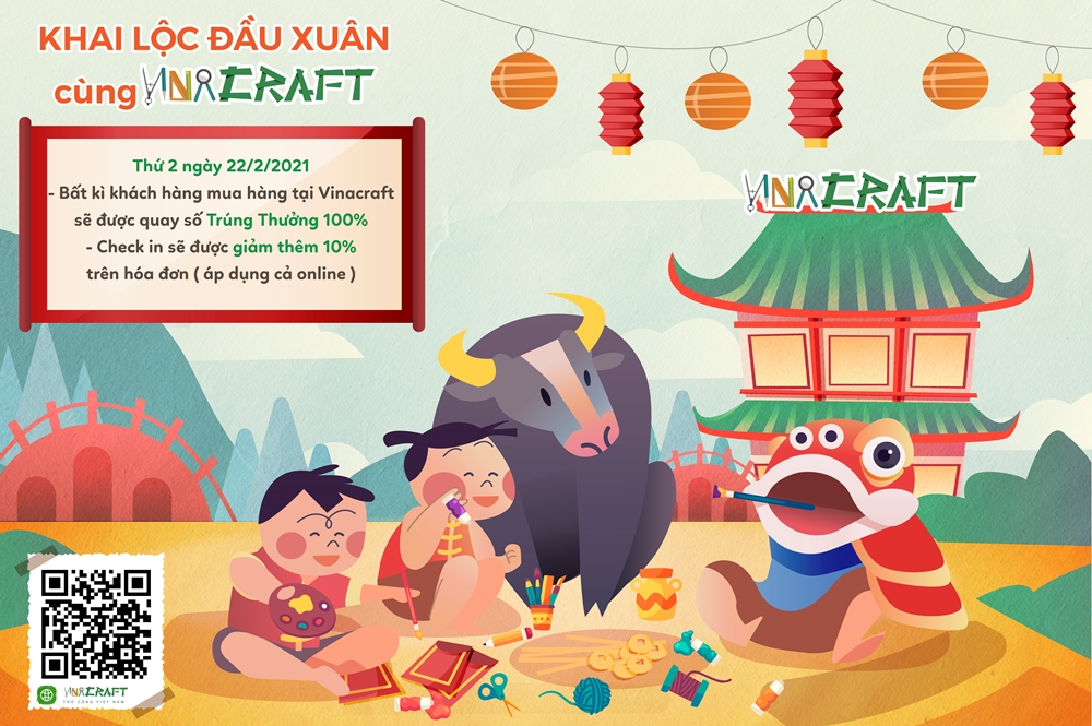 Khai lộc đầu xuân : Giảm 10% và Quay Số Trúng Thưởng 100%